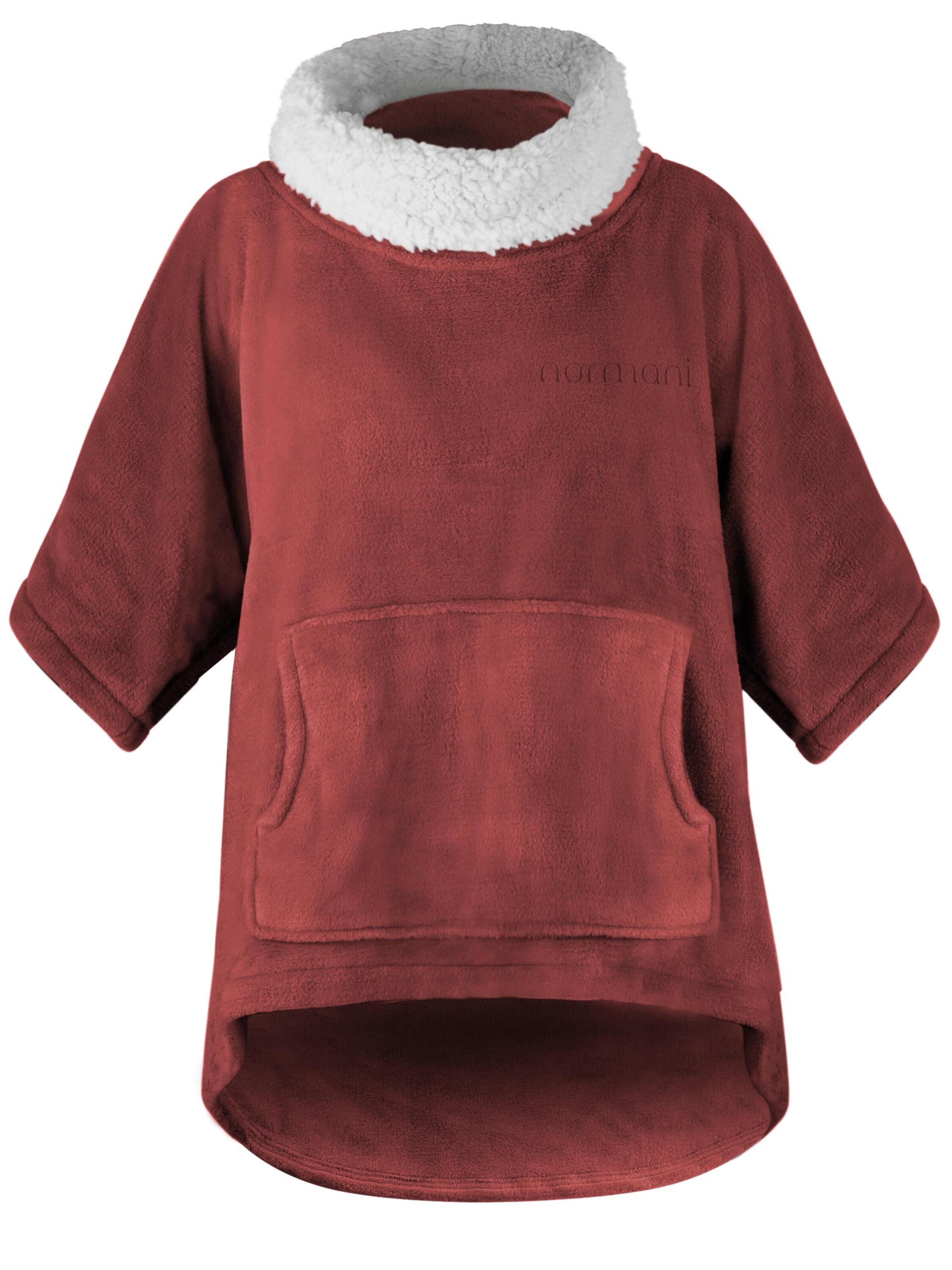 Oversize pullover dunkelrot Clearance